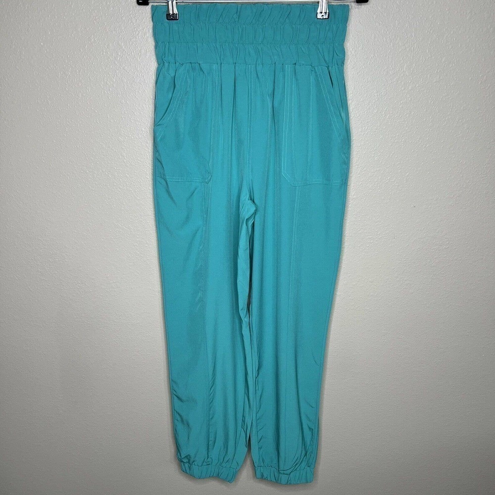 Grae Apparel Women's Green High Rise Pull On Stretch Jogger Pants Sz L NWT